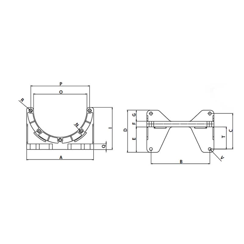 Fußflansch für Pumpentraeger P160 2