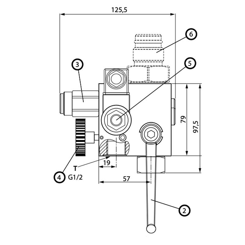 Sicherheits-, Absperrblock SSAB-1.0-10-EO/100-24VDC 3 Sicherheits-, Absperrblock SSAB-1.0-10-EO/100-24VDC 3