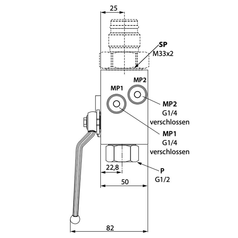 Sicherheits-, Absperrblock SSAB-1.0-10-EO/100-24VDC 4 Sicherheits-, Absperrblock SSAB-1.0-10-EO/100-24VDC 4