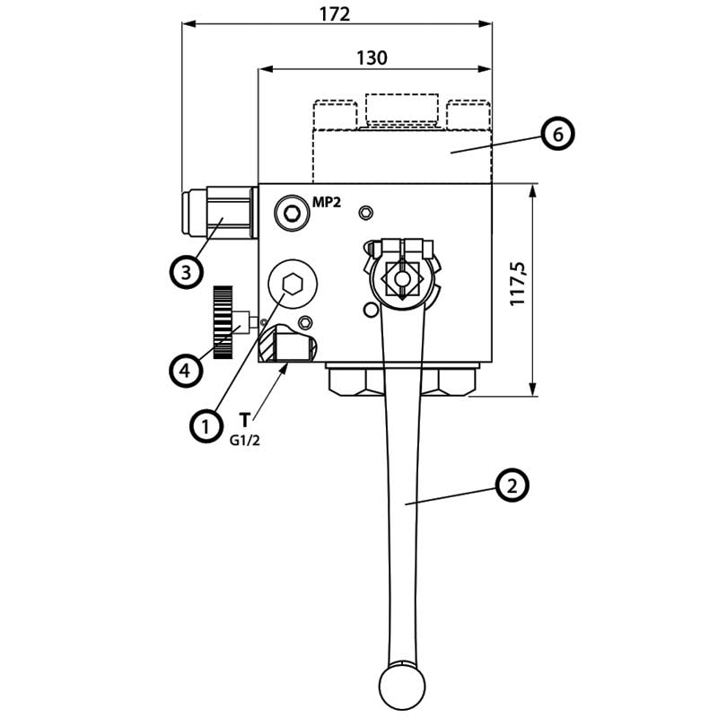 Sicherheits-, Absperrblock SSAB-1.0-30-EO/100-24VDC V 3