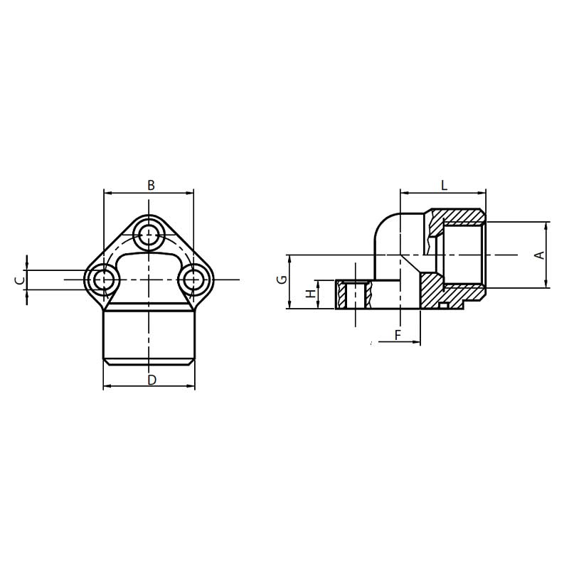 Pumpenflansch RG114-M10 2