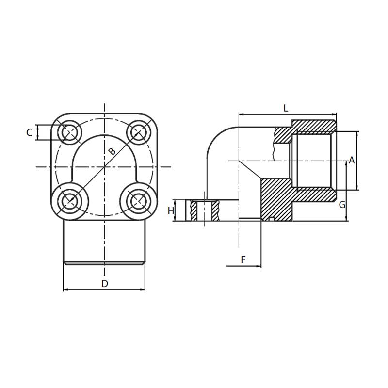 Pumpenflansch RGB30-12 2