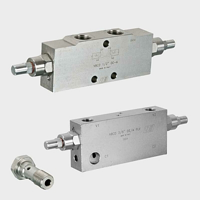 Senkbremsventile beidseitig