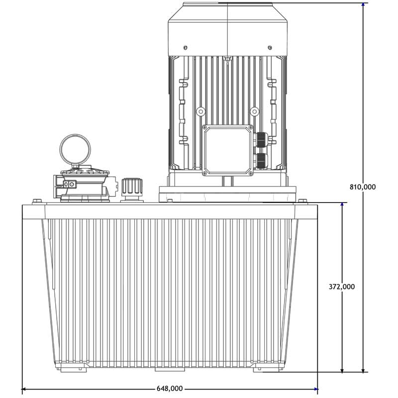 Hydraulikaggregat Druckeinheit V=70L 4 Hydraulikaggregat Druckeinheit V=70L – Bild 4