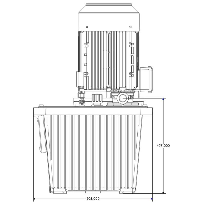 Hydraulikaggregat Druckeinheit V=70L 5 Hydraulikaggregat Druckeinheit V=70L – Bild 5