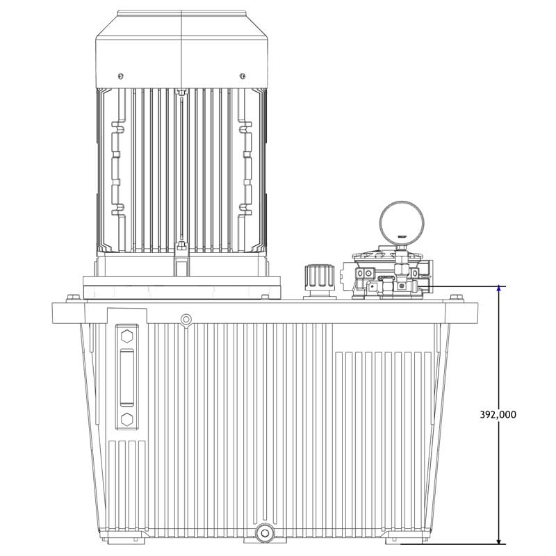 Hydraulikaggregat Druckeinheit V=70L 6 Hydraulikaggregat Druckeinheit V=70L – Bild 6
