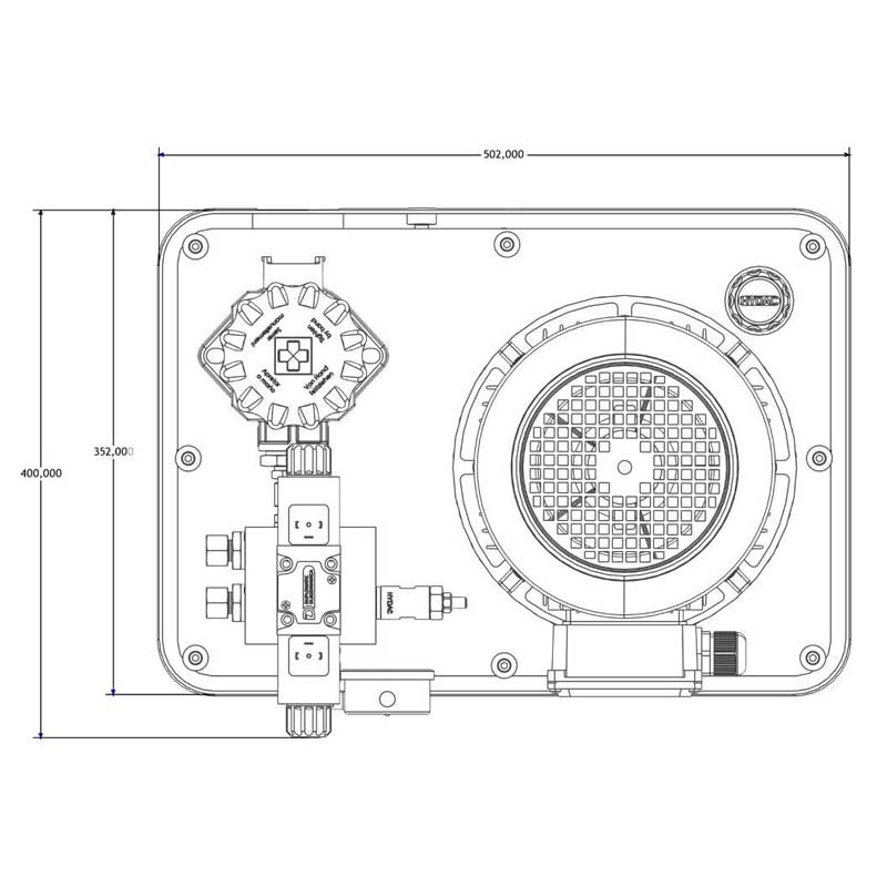 Hydraulikaggregat mit elektrischem Wegeventil V=30L 3 Hydraulikaggregat mit elektrischem Wegeventil V=30L – Bild 3