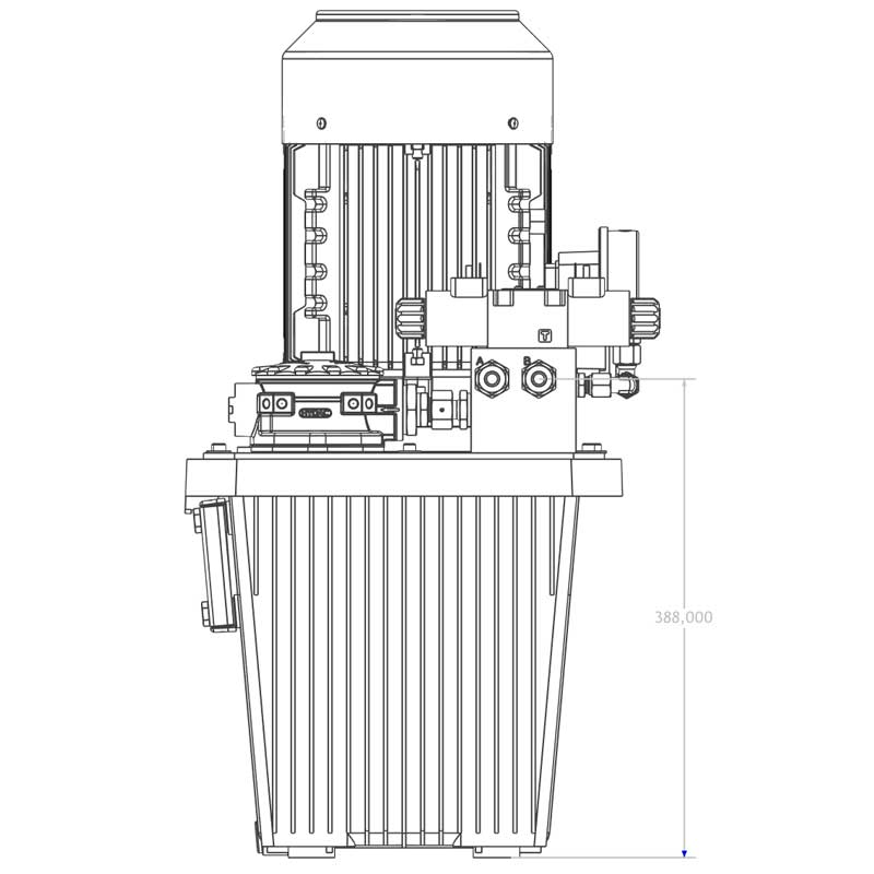 Hydraulikaggregat mit elektrischem Wegeventil V=30L 5 Hydraulikaggregat mit elektrischem Wegeventil V=30L – Bild 5