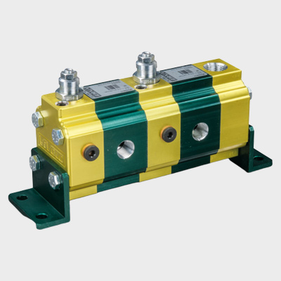 Zahnradmengenteiler RV-1V/0,9x2 EAV 7-210 bar 1 Zahnradmengenteiler RV-1V/0,9x2 EAV 7-210 bar 1