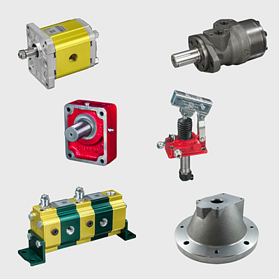 Hydraulikpumpen + Hydraulikmotore Mengenteiler